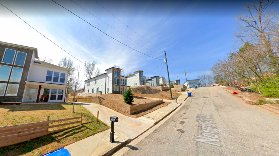 Full modern subdivision continues building at hilly Westside locale